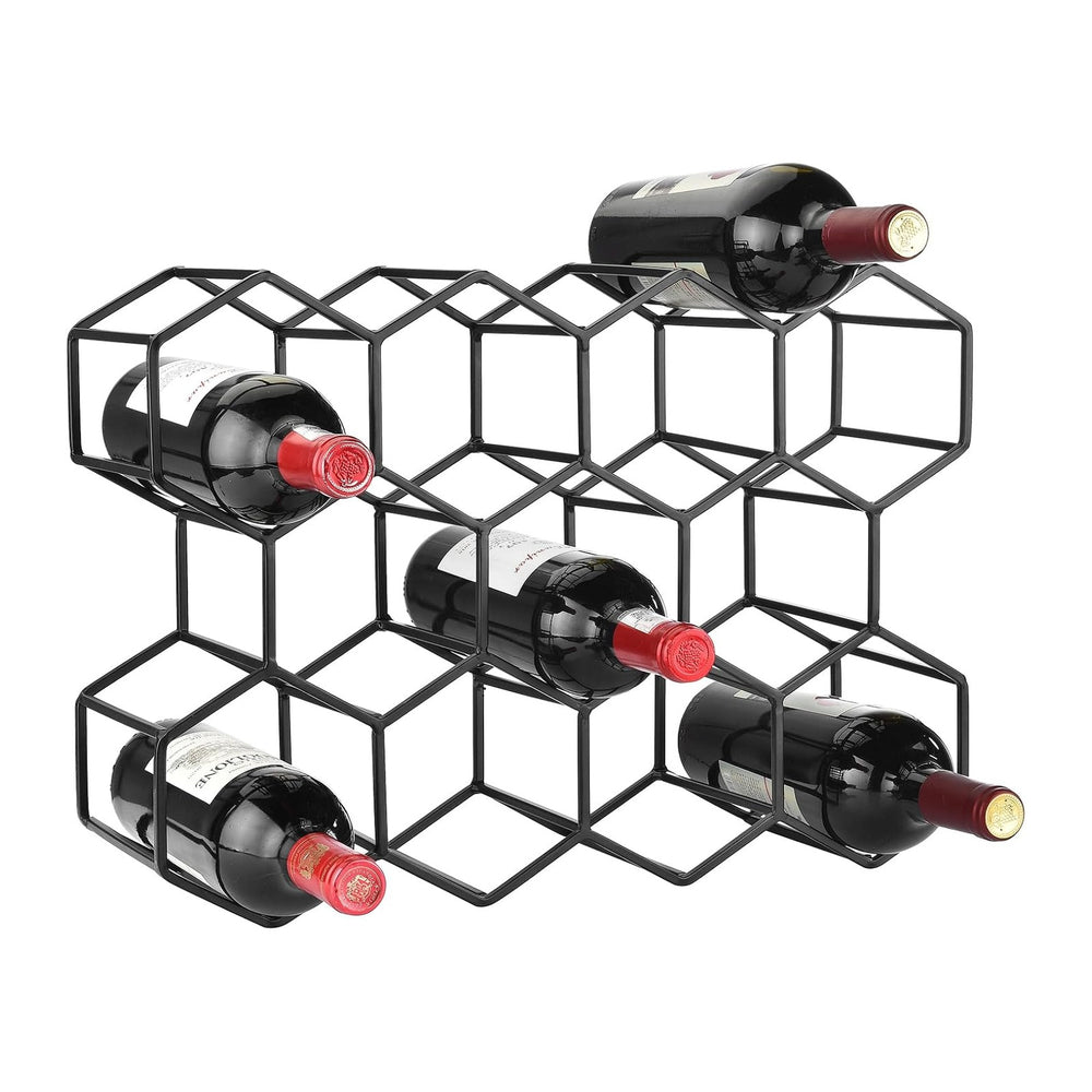 Countertop Wine Rack, 5.3 pounds, Heavier and More Stable Wine Storage Cabine...