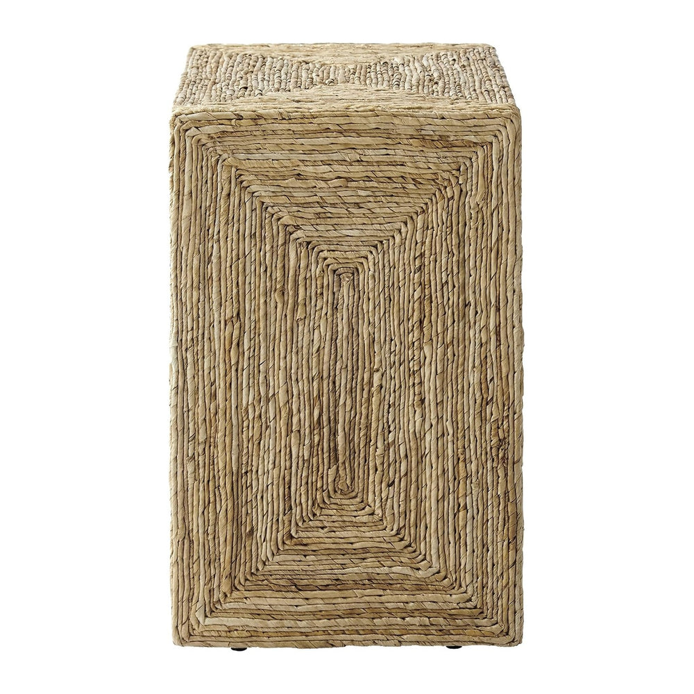 Crosley Furniture Marella Handwoven Banana Leaf End Table, Rattan Side Tables...