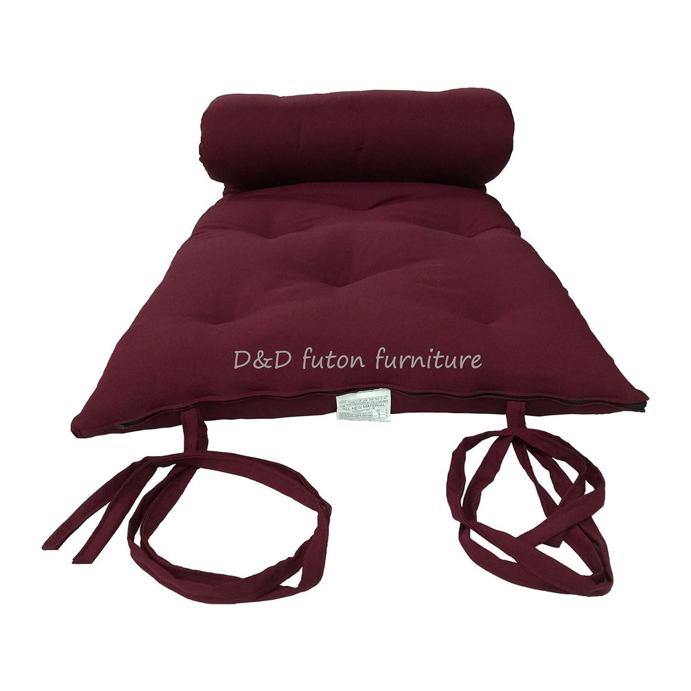 D&D Futon Furniture Cotton/Foam Traditional Japanese/Thai Floor Rolling F...