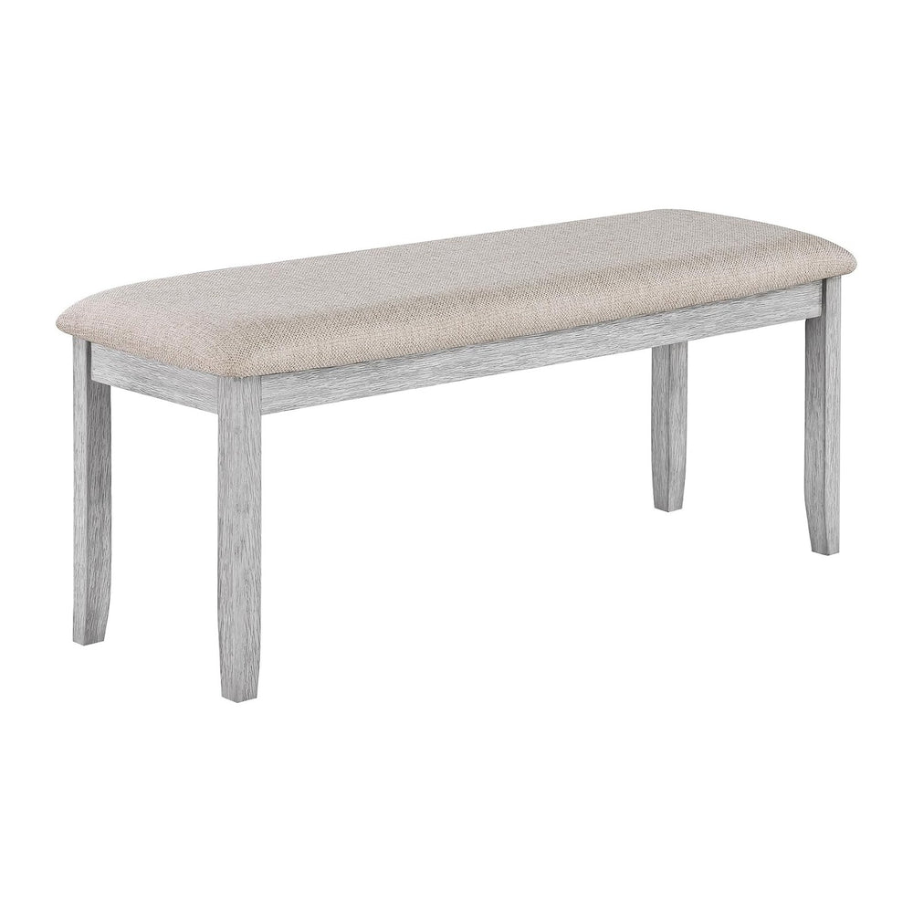 DUHOME 45 Inch Dining Bench, Linen Kitchen Distressed Wood Ottoman Seat | Sof...