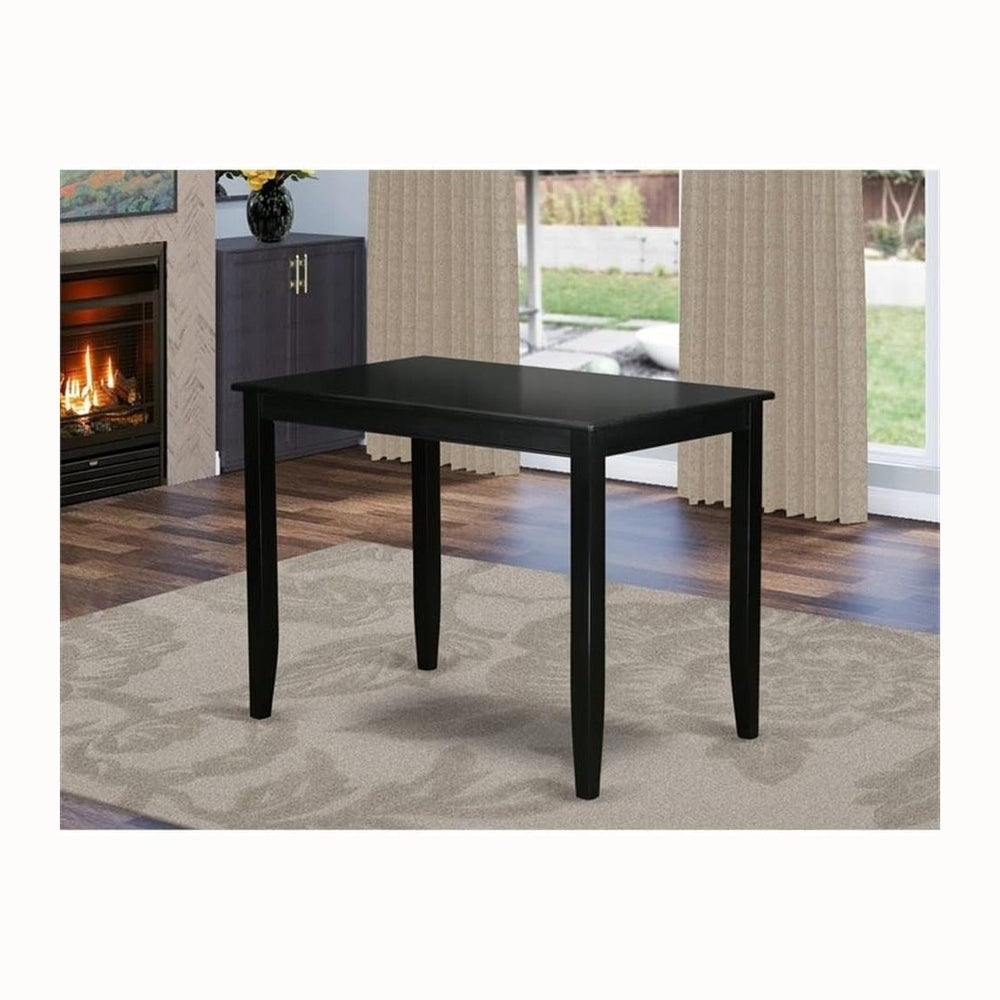 East West Furniture BUT-BLK-T Buckland Rectangle Counter Height Table for Sma...