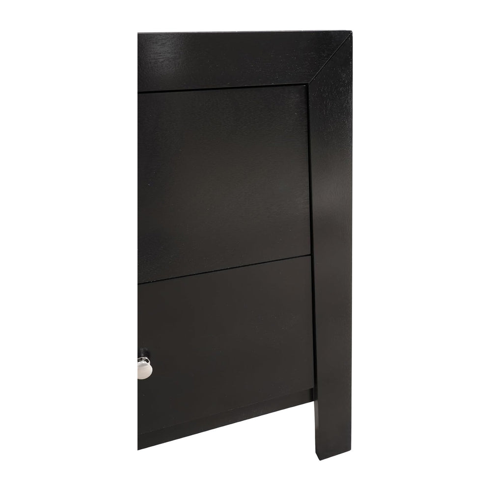 Elegantly Designed Bedside Table in Chic Black,for Small Spaces