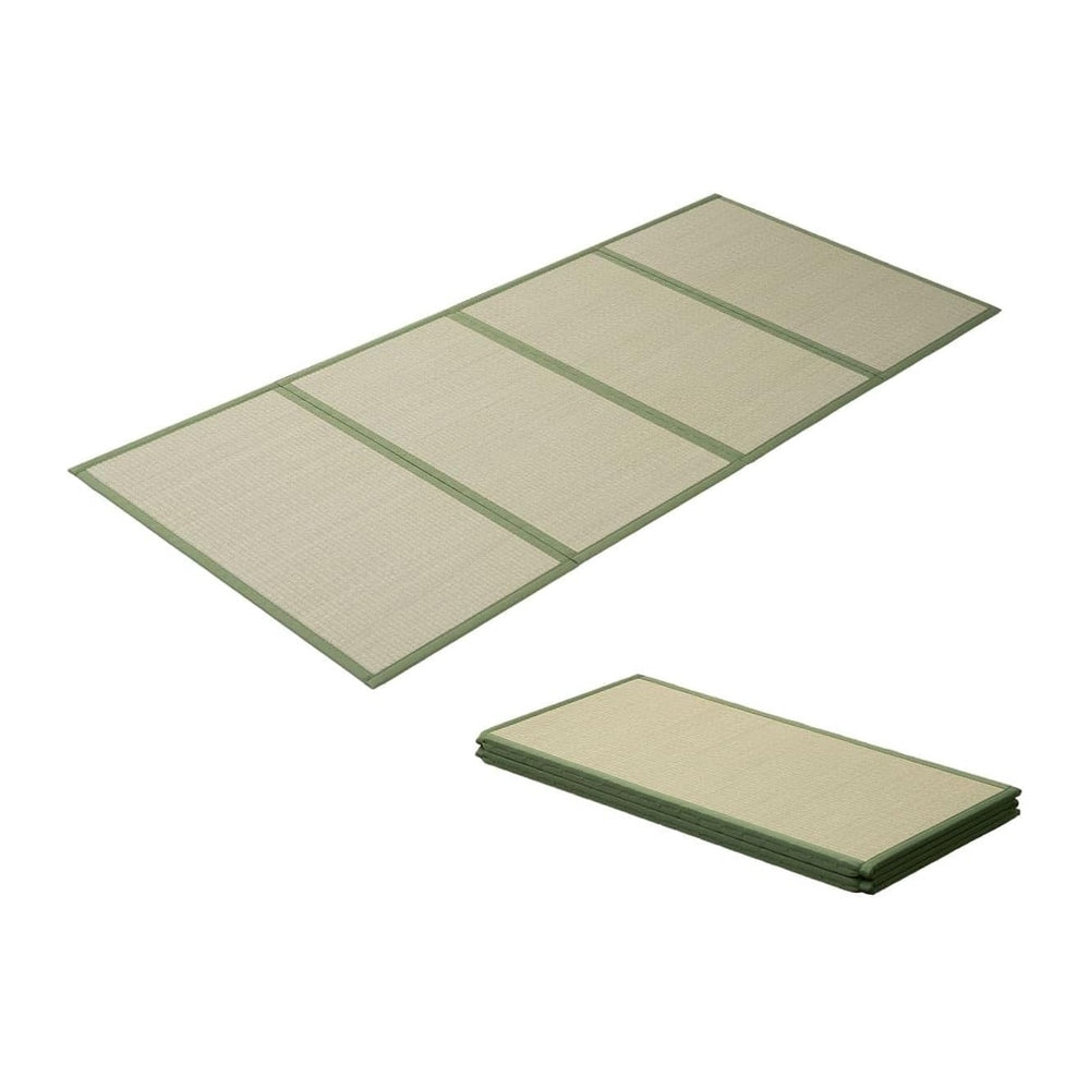 EMOOR Japanese Tatami Mat Twin Natural Rush Grass (Undyed), Foldable Igusa Ma...