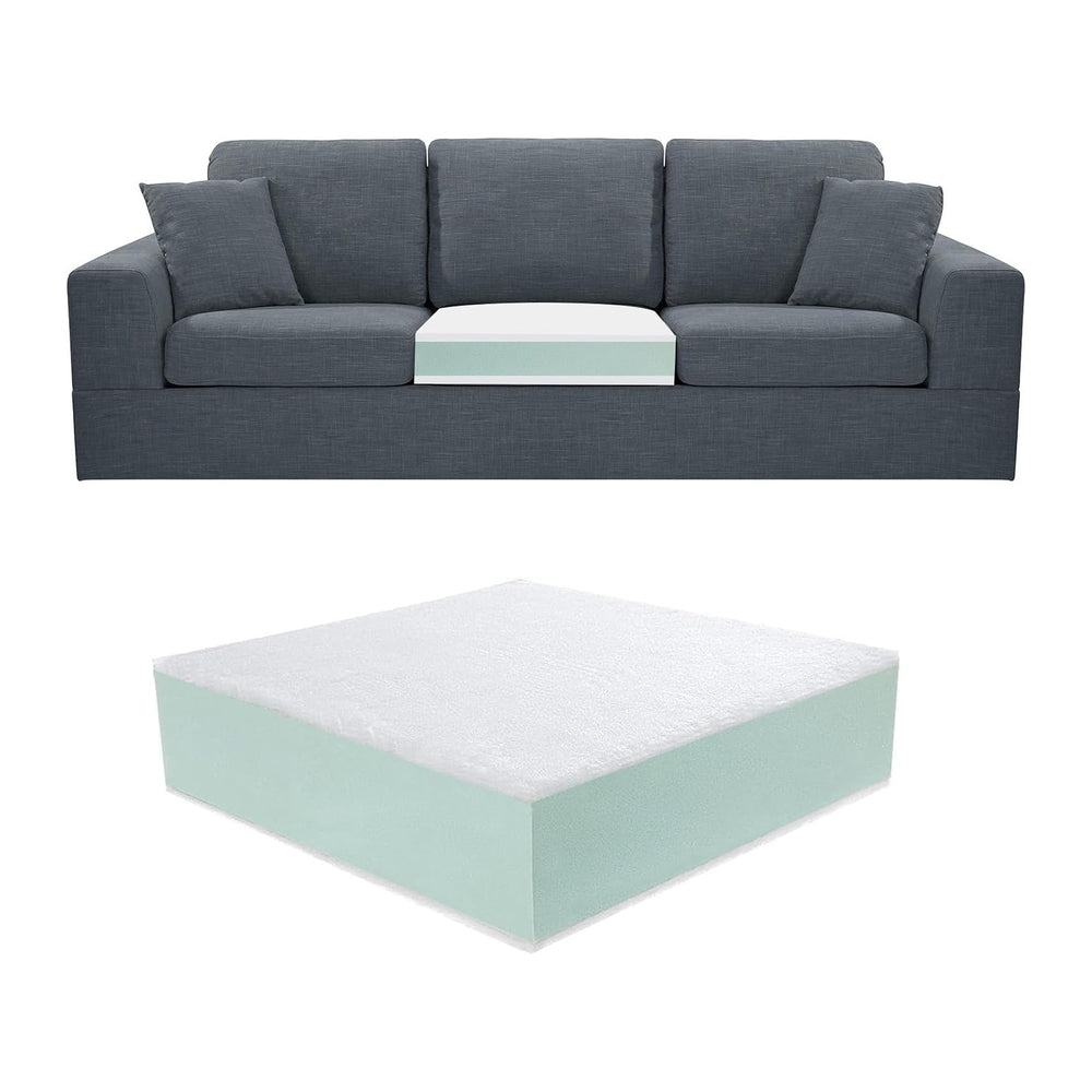 Extra Thickness 3 Layer Couch Cushion Replacement, 26"x26"x6" ...