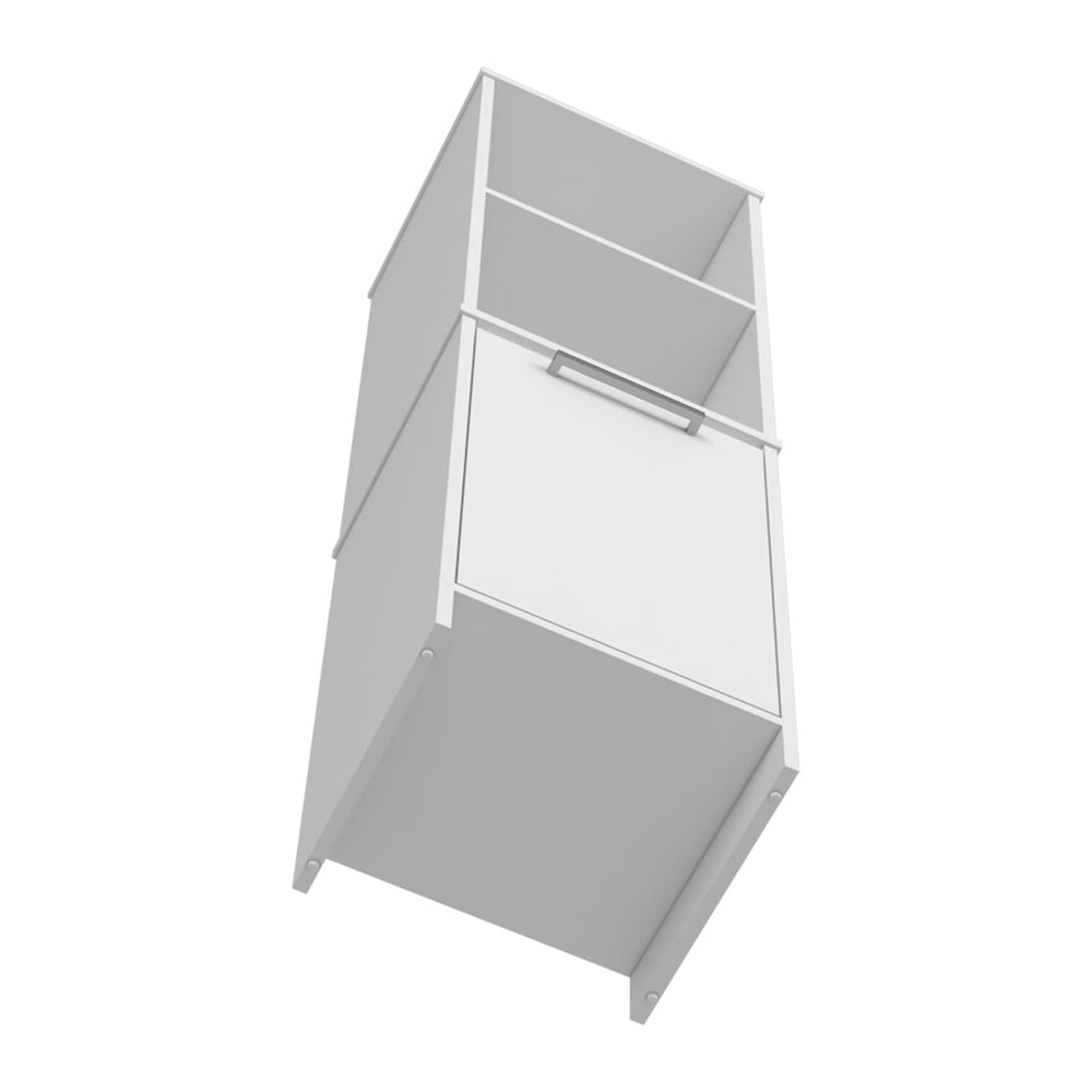 Farmhouse Kitchen Pantry Feery, Single Door Cabinet, Interior and External Sh...