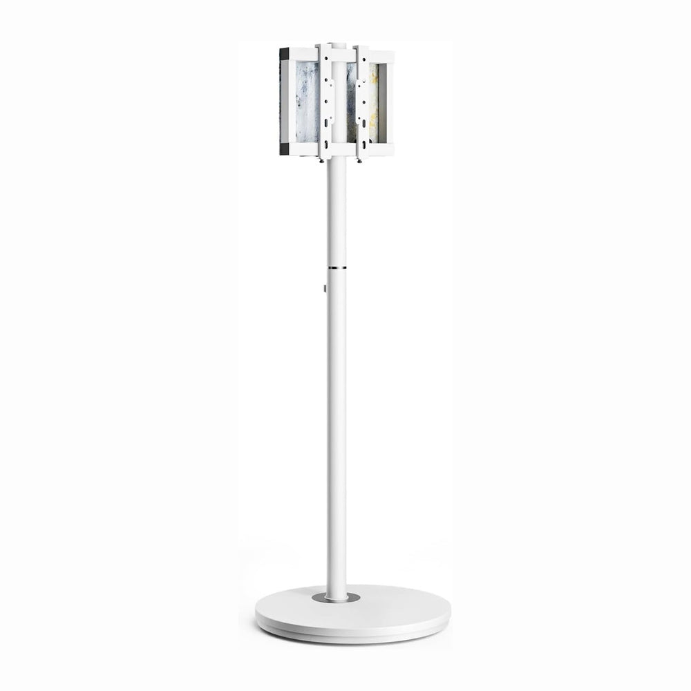 FITUEYES Small Rolling TV Cart for 24-48 Inch TVs, Height Adjustable, White |...