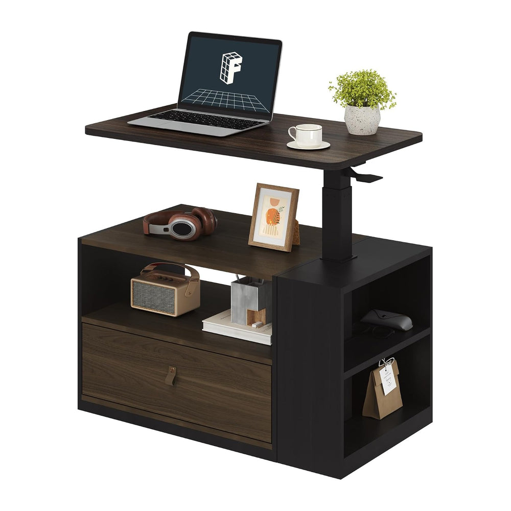 FLEXISPOT H7 CAB End Table with Drawers Storage,Narrow Side Table Nightstand ...