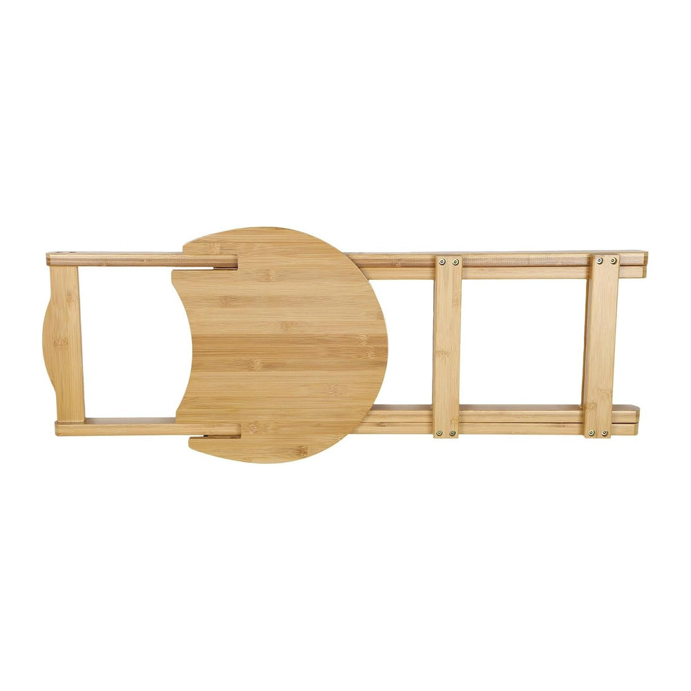 Foldable Bar Stool, 24.8 Inch Height Portable Wooden Bar Stool, Folding Kitch...