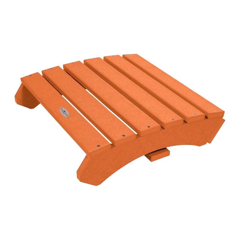 Folding Adirondack Ottoman, Citrus Orange