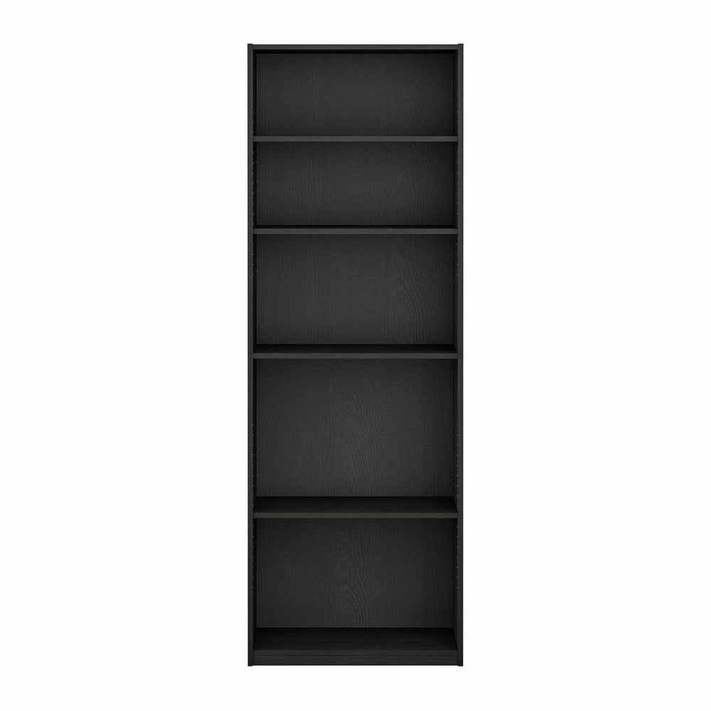 Furinno Jaya Book Shelf, 5-Tier Bookshelf, Bookcase with Adjustable Shelves, ...