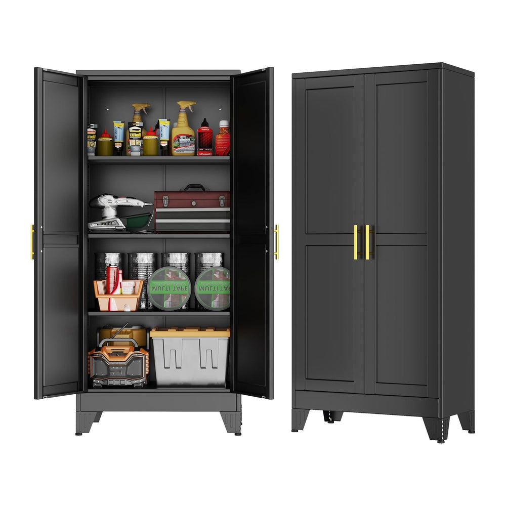 GAIOUS 61''Tall Metal Garage Storage Cabinet,File Cabinet with Door a...