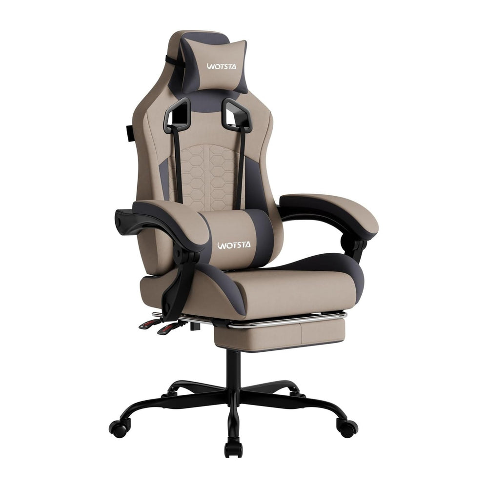 Gaming Chair with Massage,Ergonomic PC Gaming Chair with Footrest Comfortable...