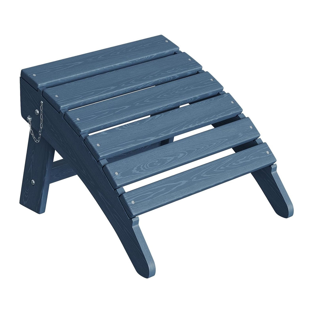 Garvee Folding Adirondack Ottoman, HDPE Outdoor Footrest for Adirondack Chair...