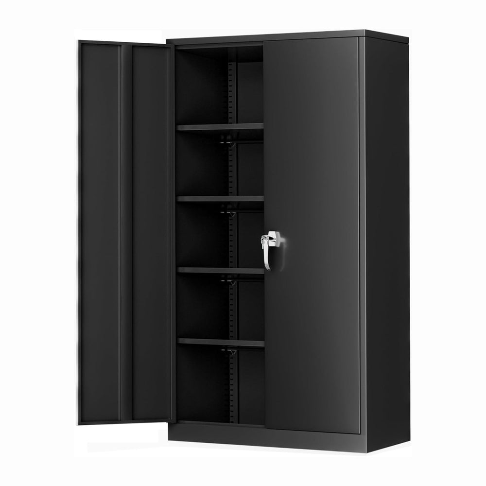 Greenvelly Steel SnapIt Storage Cabinet, 72" Locking Metal Garage Storag...