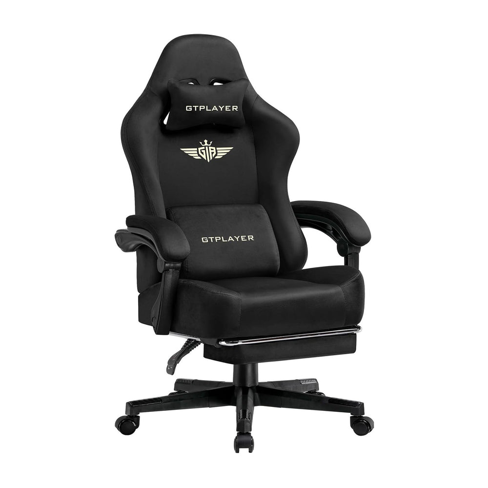 GTPLAYER Gaming Chair Fabric with Pocket Spring Cushion, Big and Tall Gamings...
