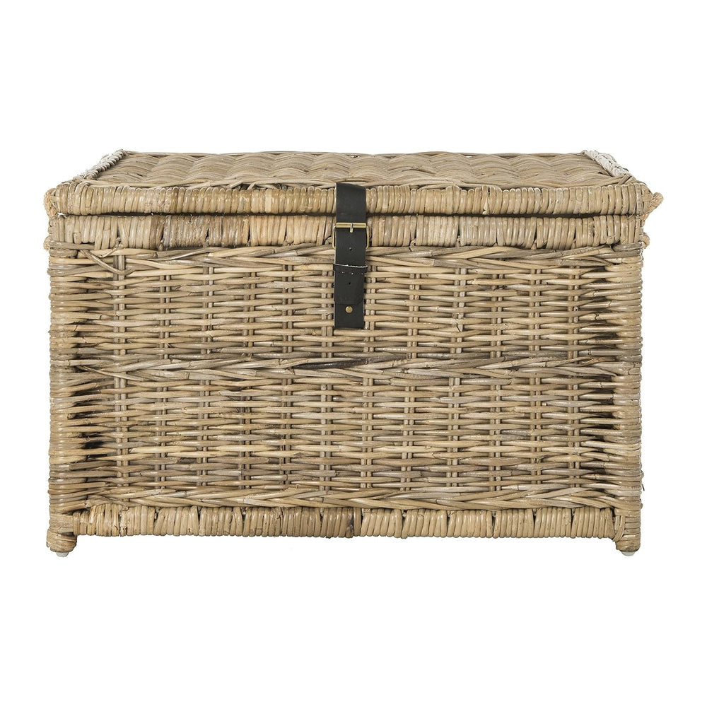 happimess Caden Collapsible Wicker Storage Trunk Chest 30", Natural | Ha...