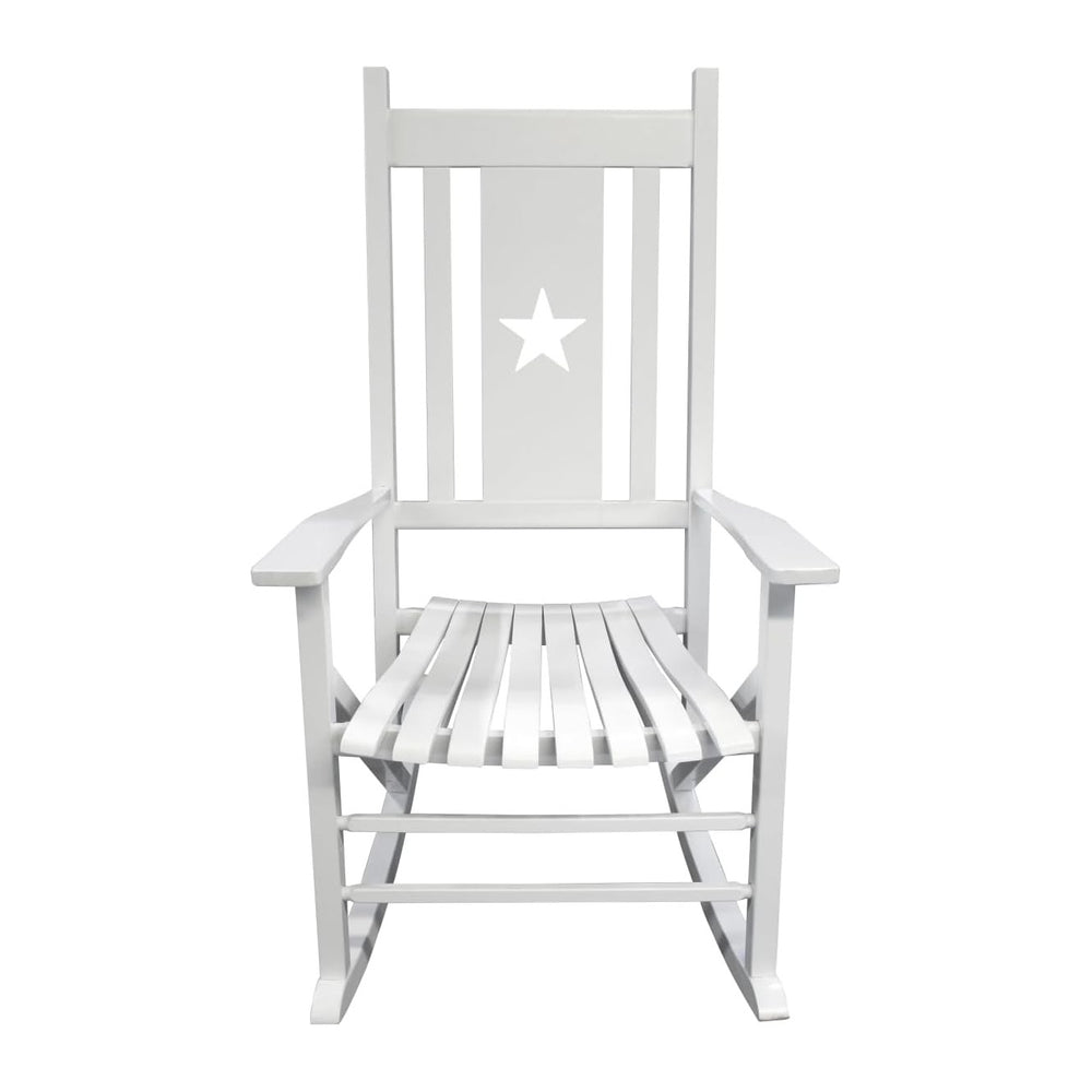 Heartland White Star Porch Rocker