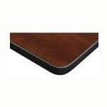 HomeStock Global Glam 42" Square Lounge Table Cherry/Black with 4 Nestin...
