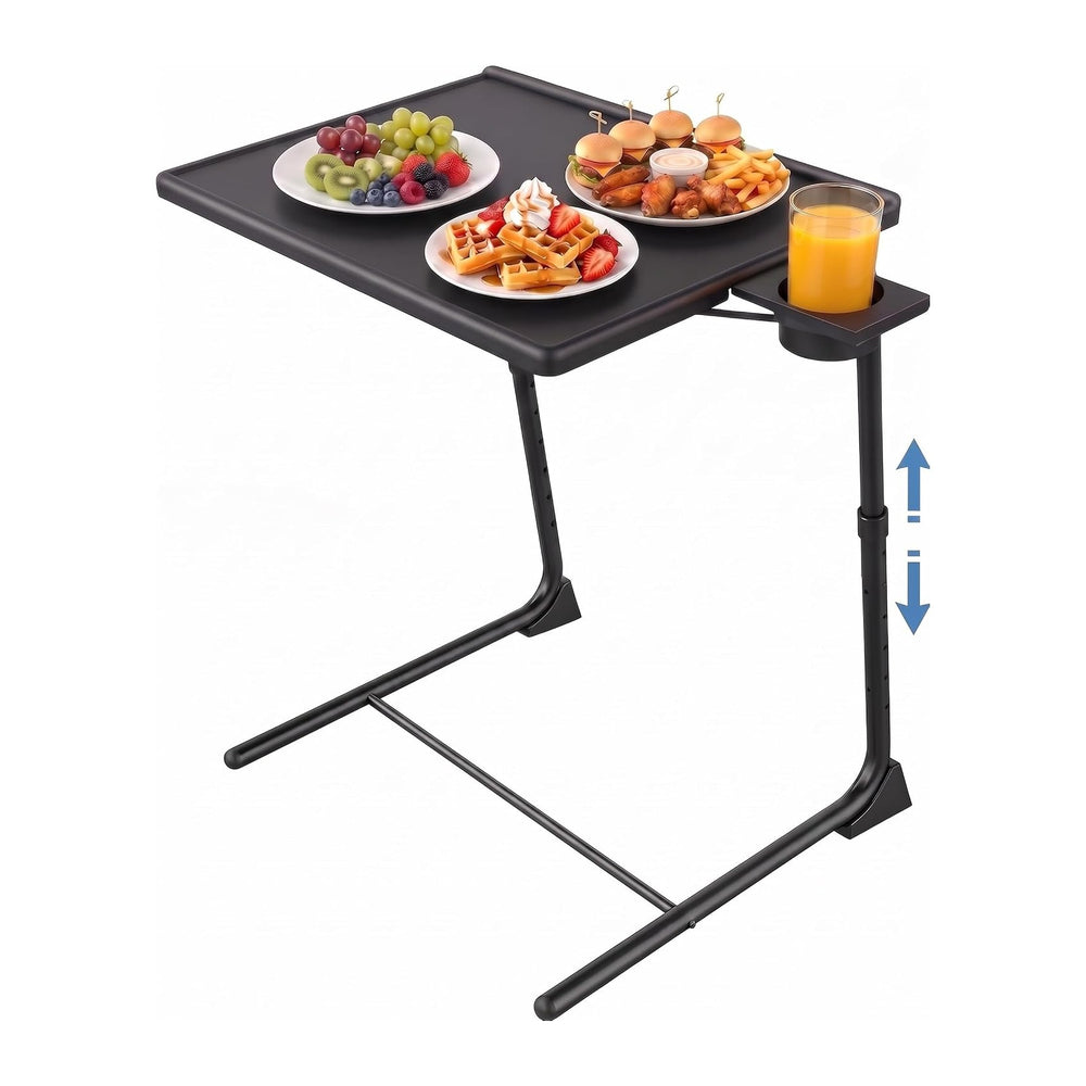 HUANUO Adjustable TV Tray Table - Foldable TV Tray with 6 Height & 3 Tilt...