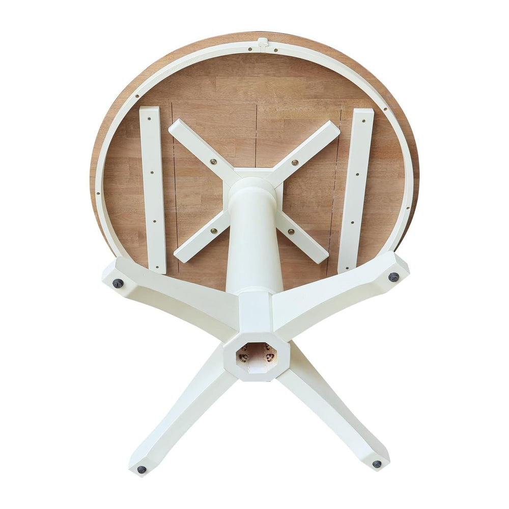 IC INTERNATIONAL CONCEPTS 36" Round Top Pedestal Dining Table - 35.9&quo...