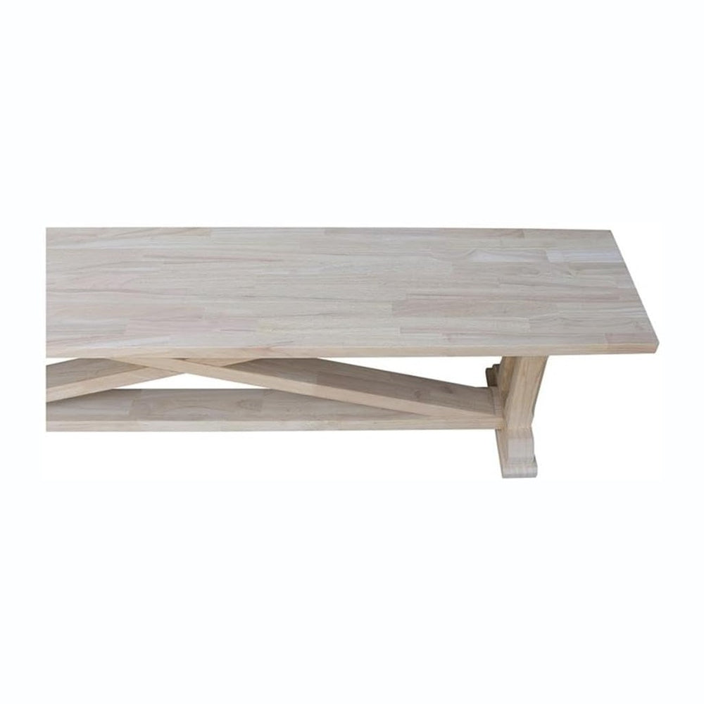 IC INTERNATIONAL CONCEPTS Alexa Bench Unfinished