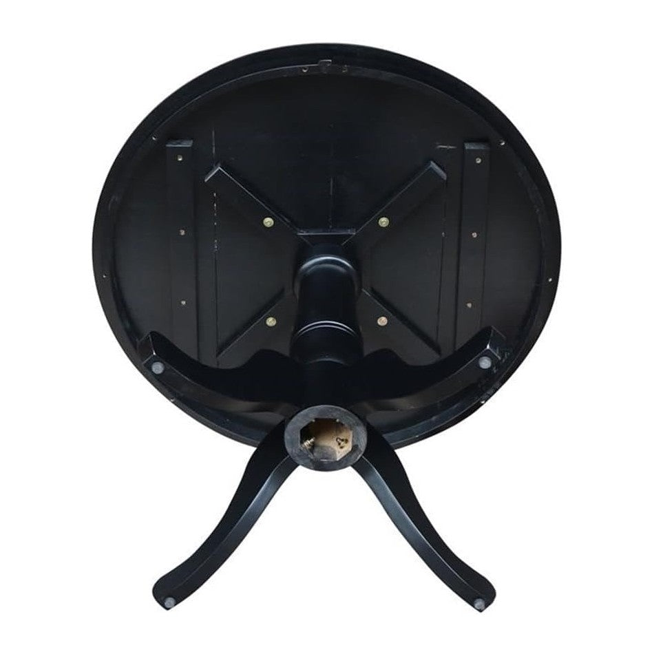 International Concepts 36" Round Dining Table in Black