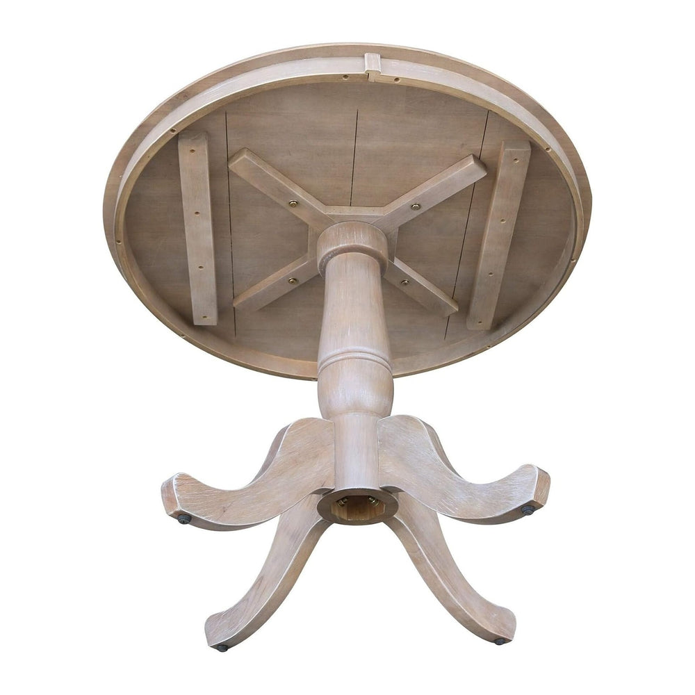 International Concepts 36" Round Top Pedestal Table-28.9" H, Washed...