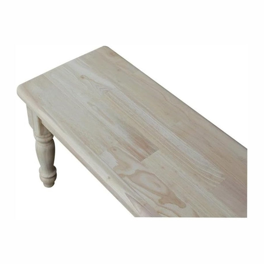International Concepts BE-72S Shaker Style Bench, Unfinished