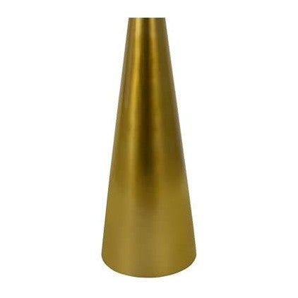 JONATHAN Y Oliver 8" Round Marble Pedestal Drink Table, Gold/White | 22....
