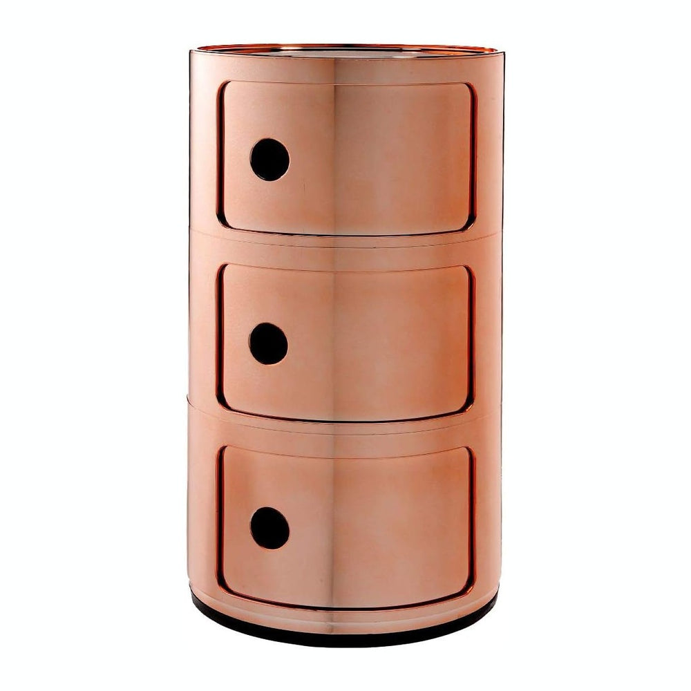 Kartell 5967/RR Componibili Drawers by Anna Castelli Ferrieri, Pack of 1, Met...
