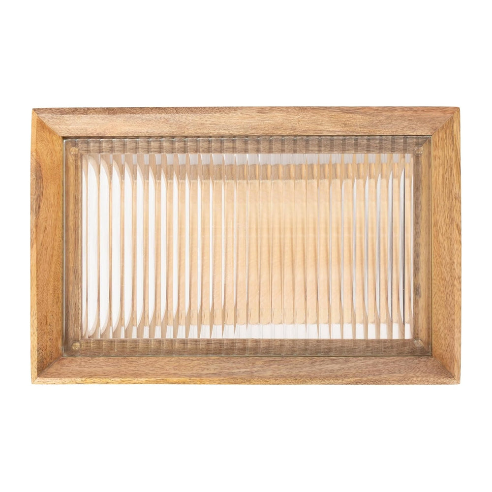 Kate and Laurel Keating Modern Rectangle Mango Wood End Table, 16 x 10 x 24, ...