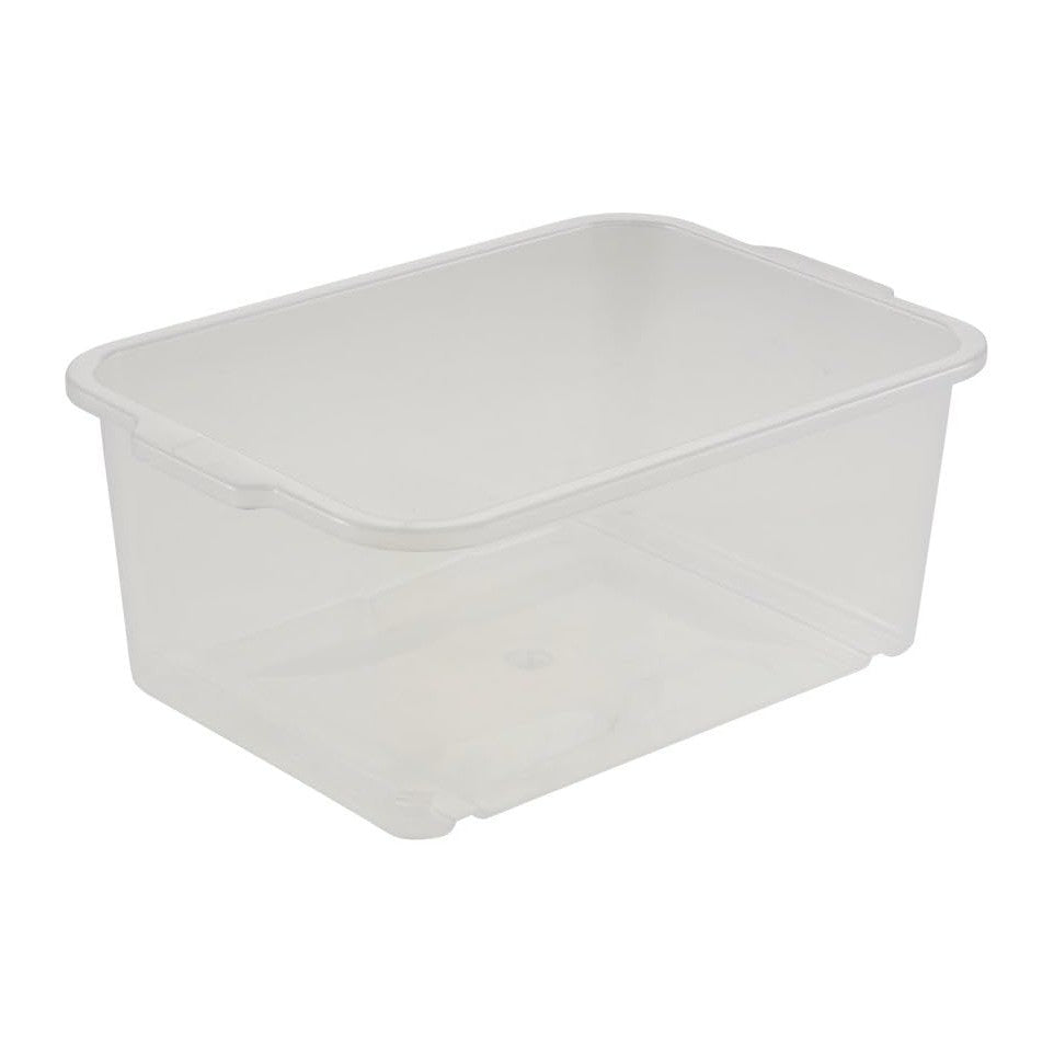 keeeper ok Storage Box, Sturdy Plastic (PP), 2.8 l, 25 x 17 x 10 cm, Transpar...