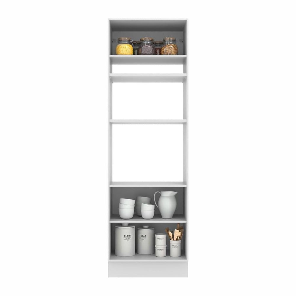 Madesa Hazel 2 Door Pantry Kitchen Storage Cabinet with Horizontal Door and 3...