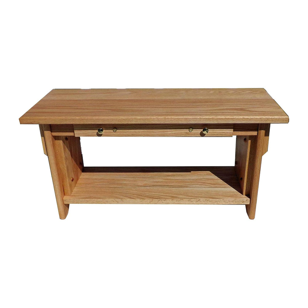 Meditation Bench ~ 14" Tall Personal Altar Table by EarthBench: RED Oak ...