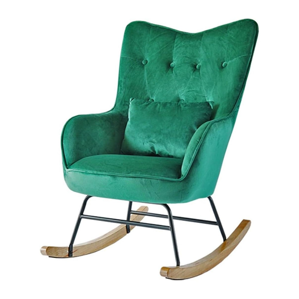 Modern Indoor Bedroom Rocking Chair with Cushion, Indoor Bedroom Upholstered ...