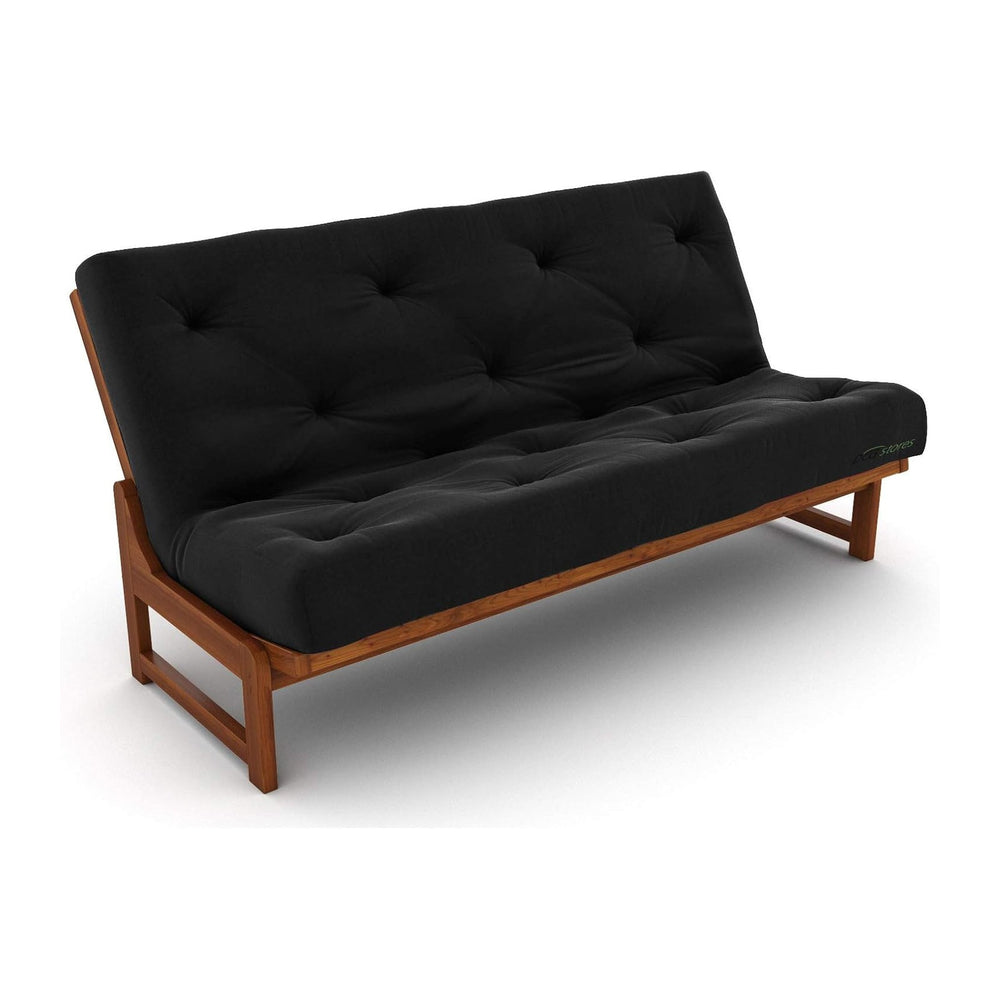 Nirvana Futons Extra Thick Premium 10-Inch Queen Futon Mattress, Black Twill ...