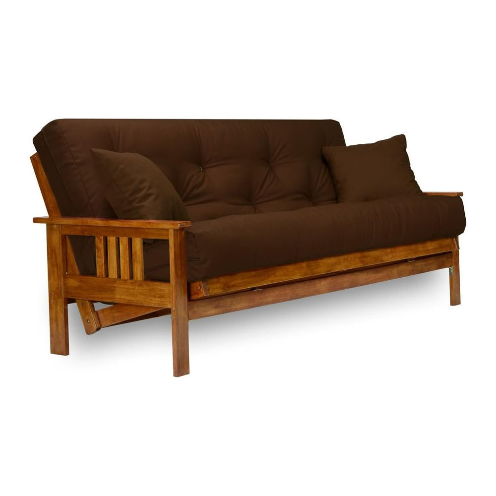 Nirvana Futons Stanford Futon Set - Full Size, Frame, 8" Mattress, Micro...