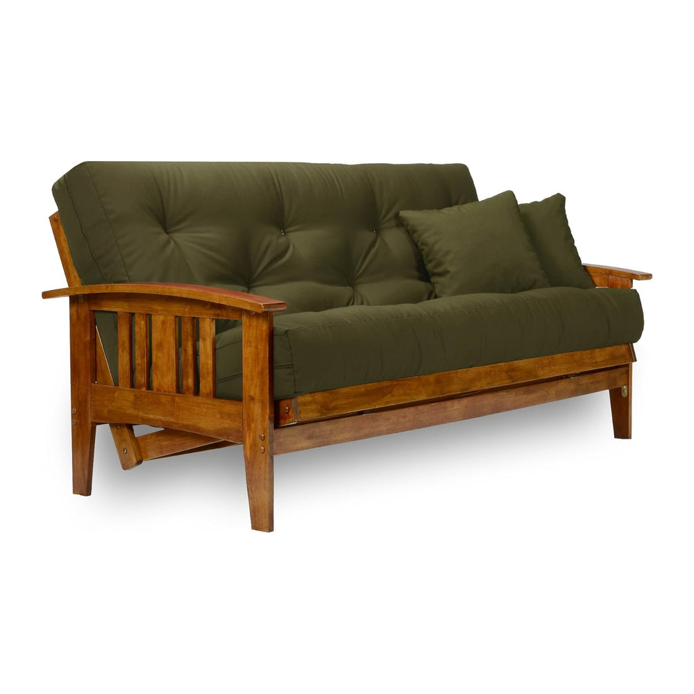Nirvana Futons Westfield Futon Frame - Queen Size (Frame Only), Solid Hardwoo...