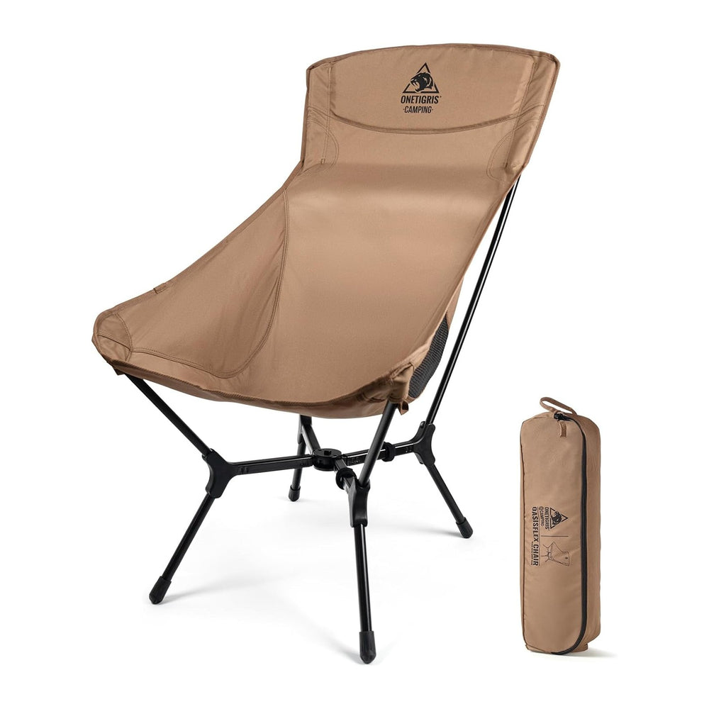 ONETIGRIS OasisFlex Camping Chair,High Back Folding Chair with Carry Bag,Grea...