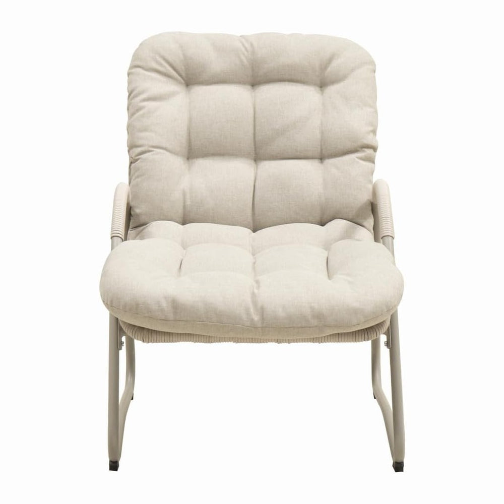 Outdoor Patio Lounge Chair (Set of 2) – Iron Frame & Plastic Wicker
