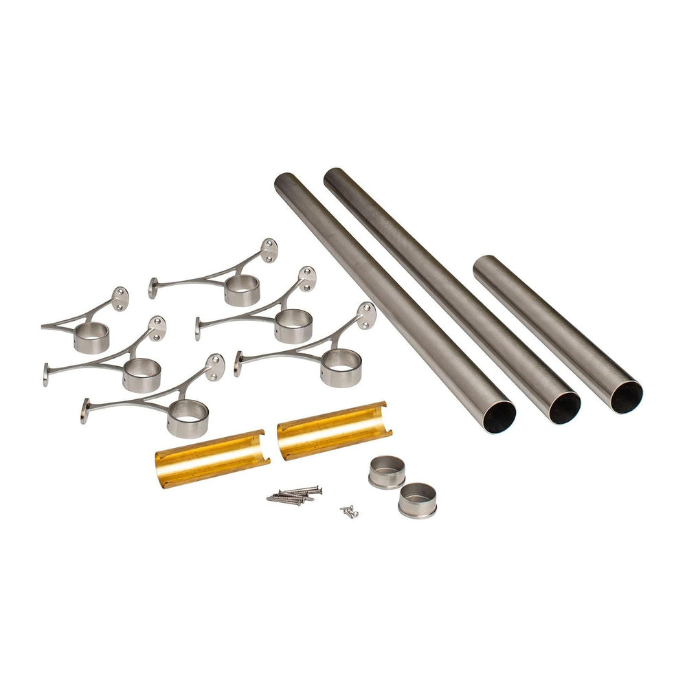 OUTWATER 2" Diameter x 20' Bar Foot Rail Kit - Complete Undercounter...