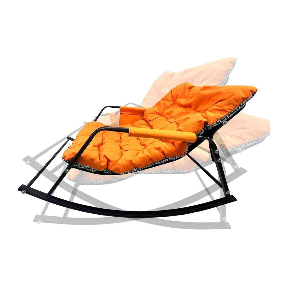 Oversized Rocking Chair - 400lb Capacity Recliner w/Cushion, Breathable Mesh ...