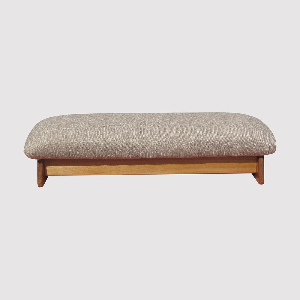 Padded Stability Bedside Foot Stool, Walnut Stain, 7" Tall (Made in The ...