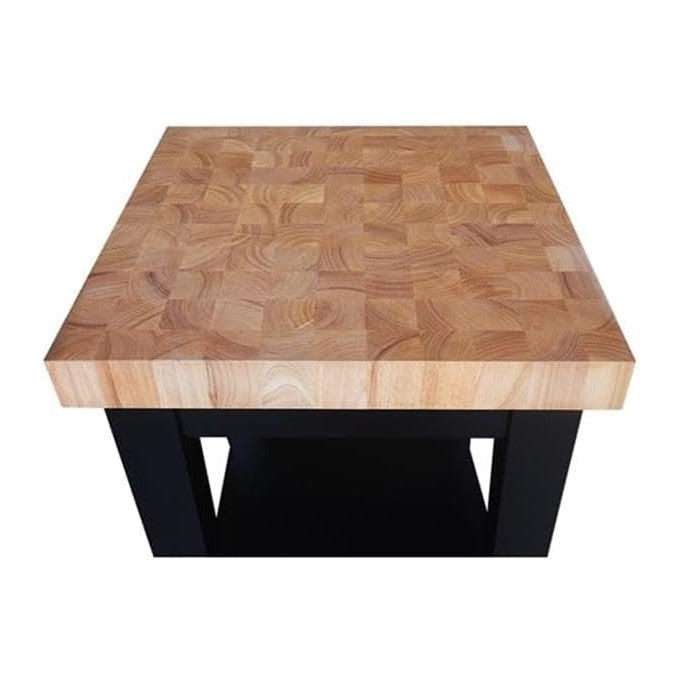 Pemberly Row Kitchen Island, 24"W x 24"D x 33"H, Solid Parawoo...