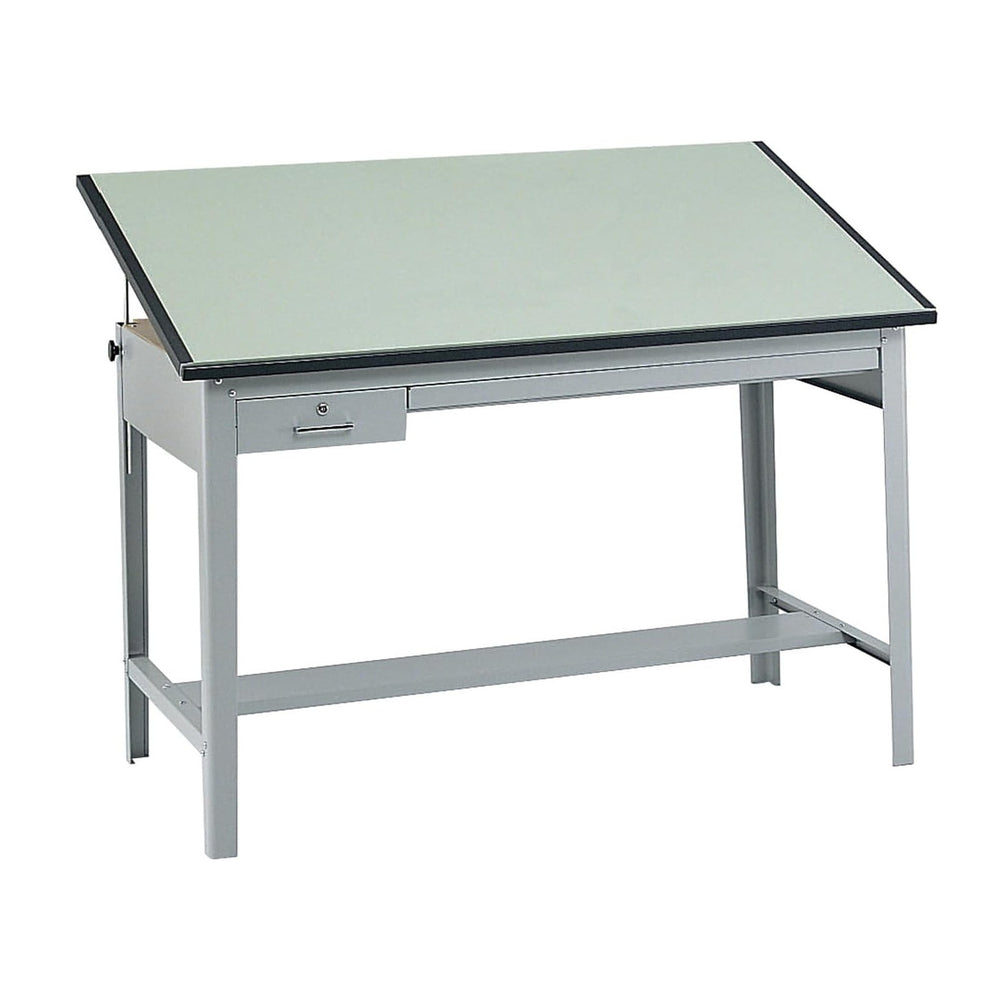 Pemberly Row Modern Drafting Table Base, Heavy-Gauge Steel Frame, Gray Finish...