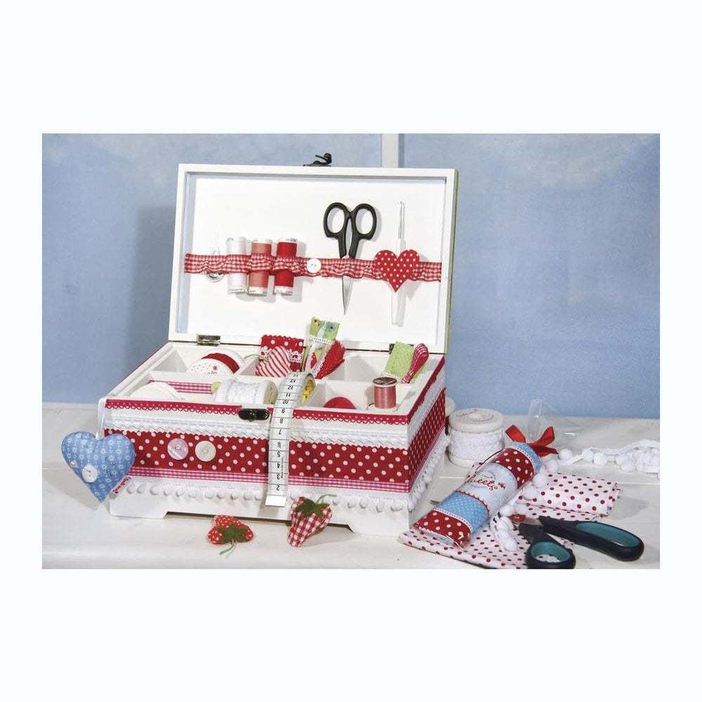 Rayher Wooden Casket with Inset, 2 Parts, 28x18x13,5cm, Multi-Colour, 2.85 x ...