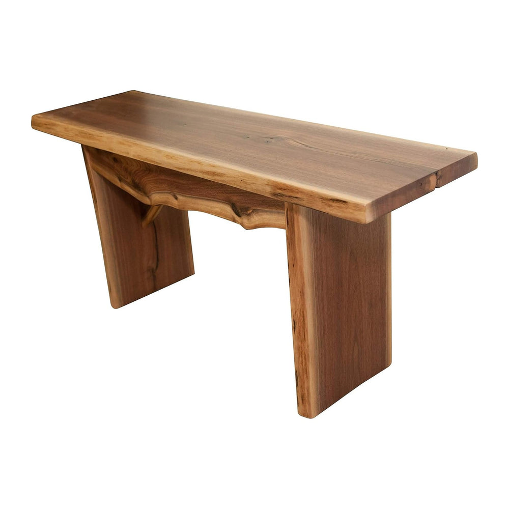 Rustic Red Door Co. Live Edge Wood Bench for Dining Table, Entryway, Bedroom,...