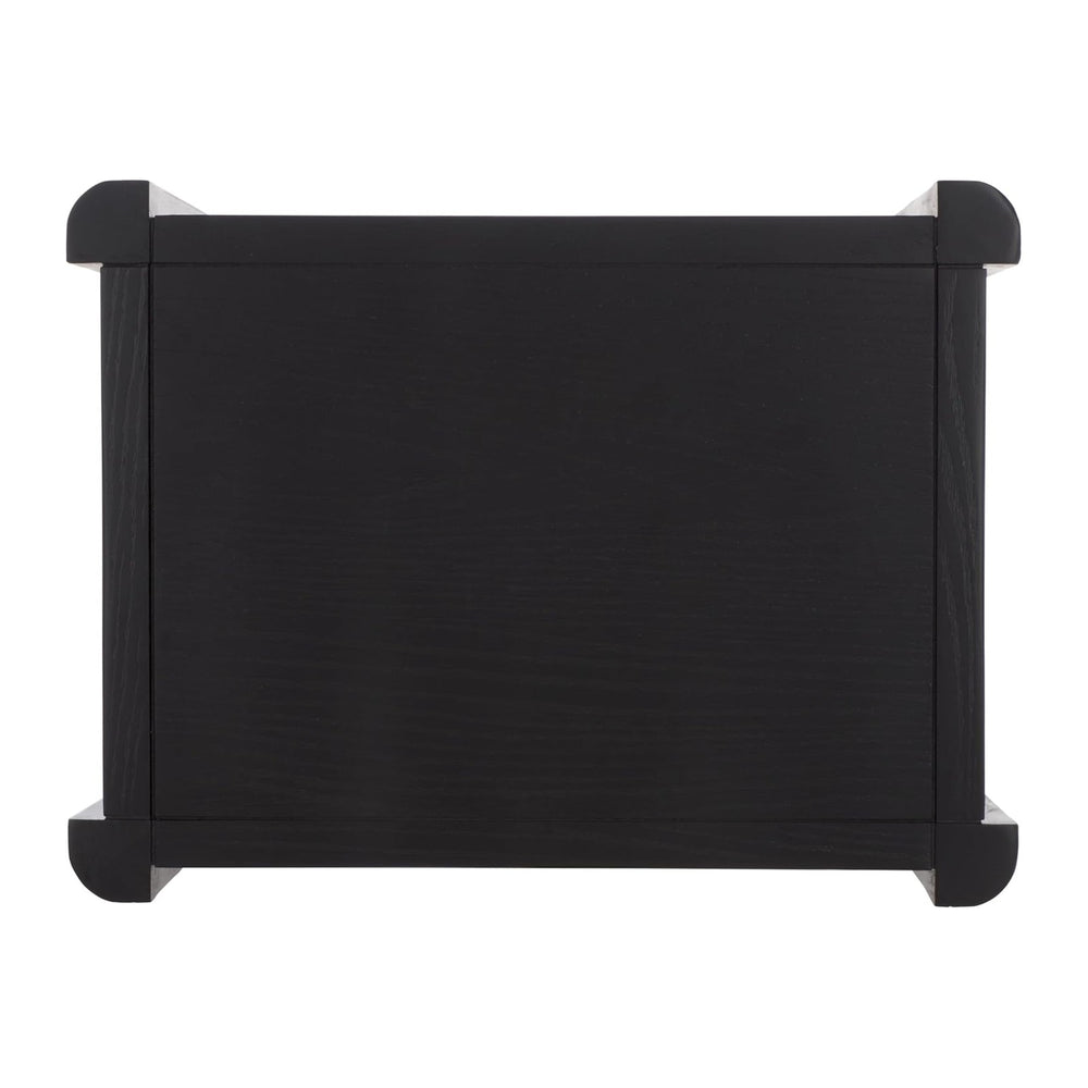 SAFAVIEH Home Collection - Hendro Accent Table, Black Rectangular Side Table ...