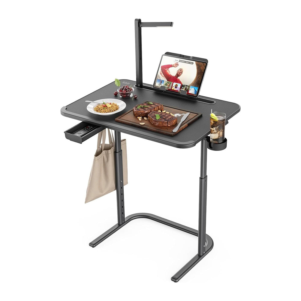 SAIJI XXL Extra Large Sturdy TV Tray Table, Laptop Desk for Couch | Height &a...