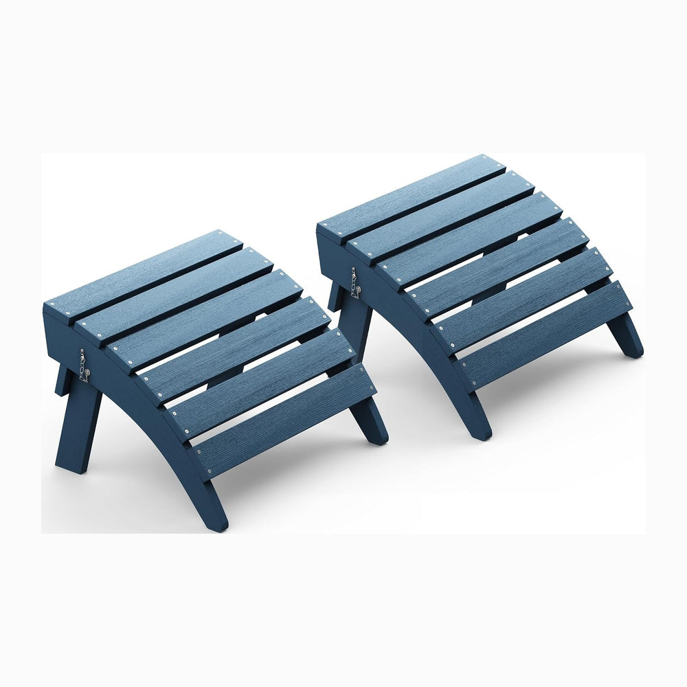 SERWALL Folding Adirondack Chair Footrest Set of 2, Adirondack Ottomans Foots...